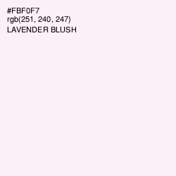 #FBF0F7 - Lavender blush Color Image